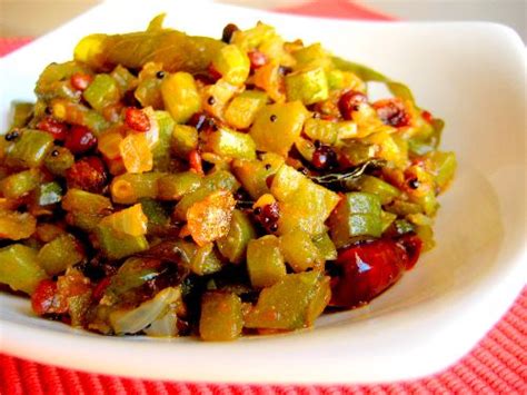 Pudalangai Poriyal Snake Gourd Stir Fry Pudalangai Varuval