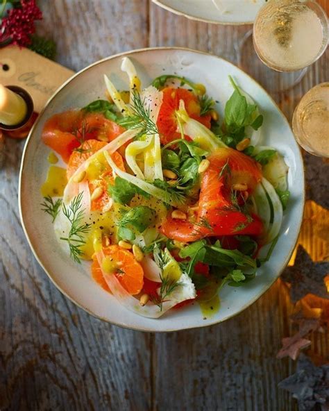 Smoked Salmon Fennel And Clementine Salad Recipe Delicious Magazine