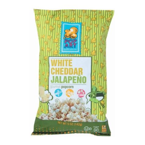 Pop Art Gourmet Popcorn White Cheddar Jalapeno Case Of 9 5 Oz 9