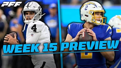 Chargers Vs Raiders Week 15 Game Preview Pff Youtube