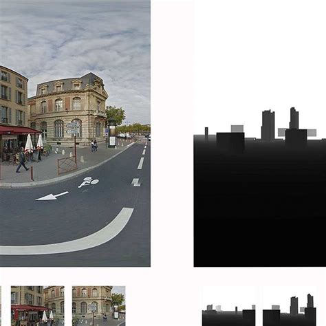 An Example Of Street View Panorama Top Left And Its Associated Depth