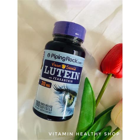 Piping Rock Lutein Zeaxanthin 20 Mg 180 Softgels Shopee Thailand