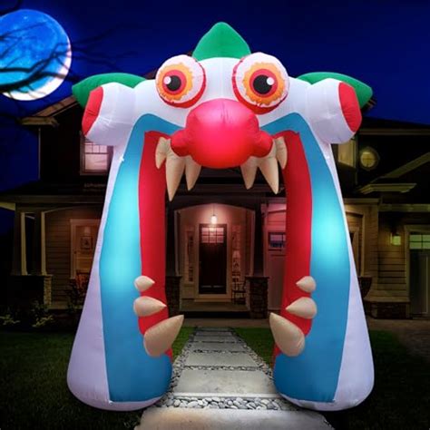 Holidayana Halloween Inflatables Large Ft Clown Archway Inflatable