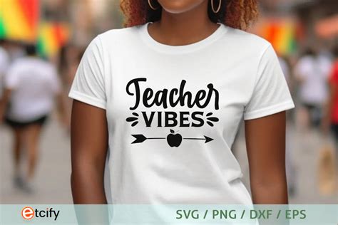 Teacher Vibes Svg Graphic By Etcify · Creative Fabrica