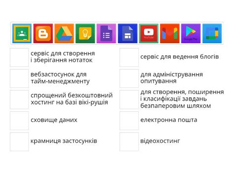 Додатки Google - Відповідники