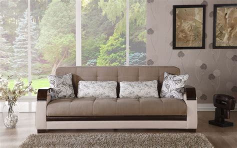 Natural Naomi Light Brown Convertible Sofa Bed By Istikbal Furniture