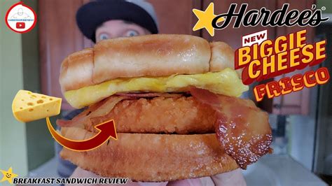 Hardees® Bfc Frisco Breakfast Sandwich Review ⭐🧀 Big Fried Cheese Youtube