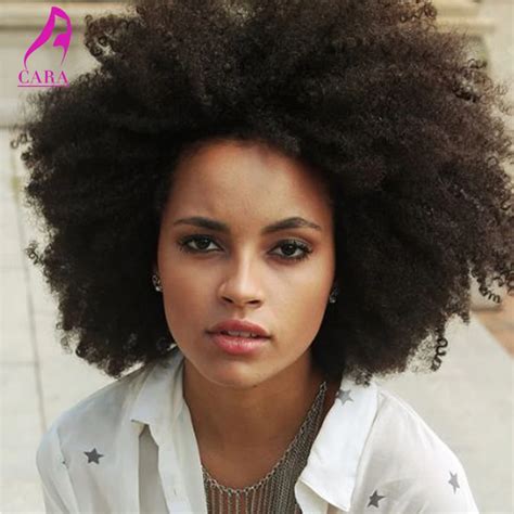 Buy Brazilian Afro Kinky Curly Full Lace Human Hair Wigs For Black Women 7a