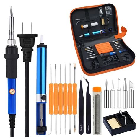 Full Set W V Electric Soldering Iron Kit With Adjustable