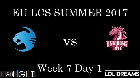 Roc Vs Uol Highlights Game Eu Lcs Summer Roccat Vs Unicorns Of