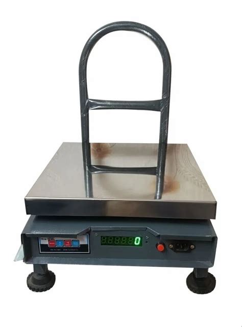 Stainless Steel Digital Platform Weighing Scale Size 400x400 Mm Lxw