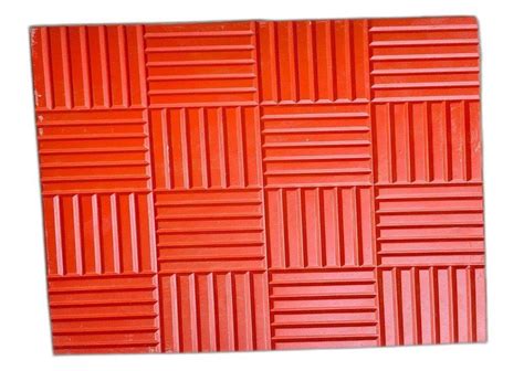 Red Rectangle Cement Floor Tiles Size X Feet X Mm At Rs