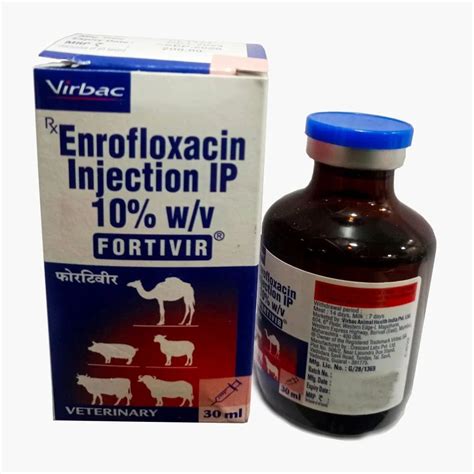 Fortivir Enrofloxacin Injection Packaging Type Bottle Packaging Size