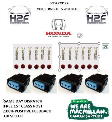 X Honda K Series Pencil Coil Plug Connectors Cop Civic Acura S