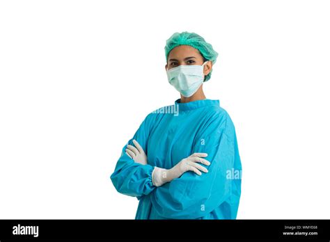 Female Doctor Wearing Surgical Mask Hi Res Stock Photography And Images