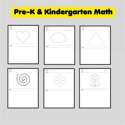 Shapes Worksheets Tracing Shapes Drawing Shapes Pre K