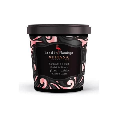 Jardin Flamingo Sultana Collection Sugar Scrub Gold And Musk 600g