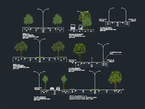 Plano Detalles De Pavimento Vereda Y Rompemuelles En Una Via En