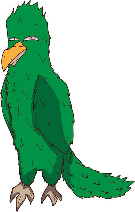 Green Parrot Drawing Illustration 27853488 Png