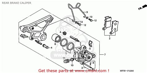 Honda Cb500s 2002 2 France 25k Rear Brake Caliper Buy Rear Brake Caliper Spares Online