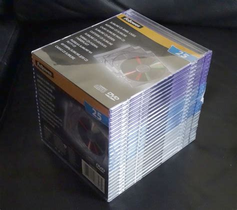 Fellowes Cd Dvd Blank Slimline Jewel Cases X New Sealed