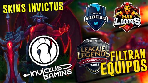 Las Skins De Invictus Gaming Y Filtran Los Equipos De Lcs Europea