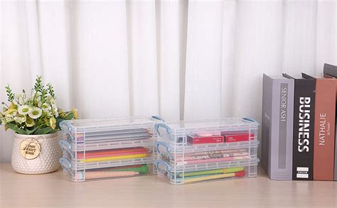 Amazon BTSKY Set Of 6 Large Capacity Pencil Box Office Supplies