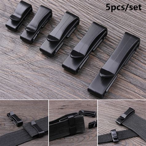 Pcs Molle Webbing Waist Buckle Strap Belt End Clip Adjust Keeper