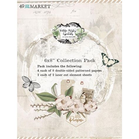 49 Market Vintage Artistry Essentials Collection Pack 6x8