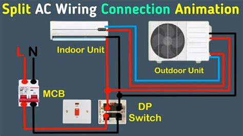 Single Phase Split Ac Wiring Diagram Indoor Outdoor Unit Connection