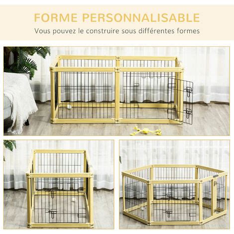 Parc Enclos Modulable Pliable Pour Animaux Panneaux Avec Porte