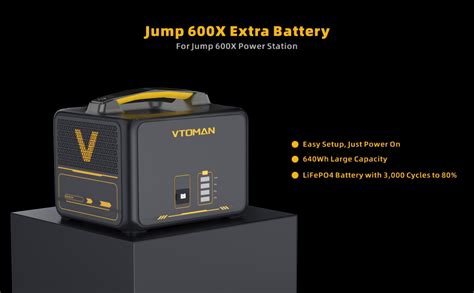 Vtoman Jump 600x Portable Power Station 600w 299wh Solar Generator