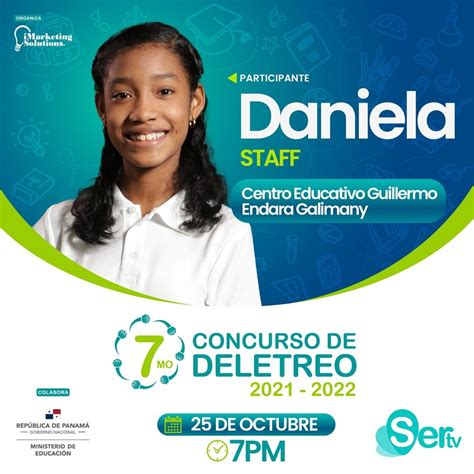 Ministerio De Educaci N De Panam On Twitter Te Presentamos A Daniela