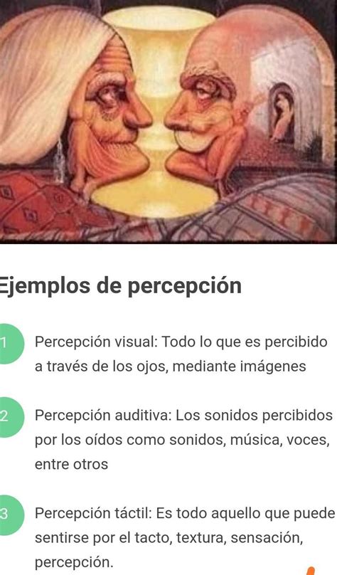 Ejemplos De La Percepci N Brainly Lat