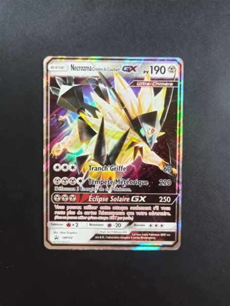 Carte Pok Mon Necrozma Crini Re Du Couchant Gx Sm Fr Eur