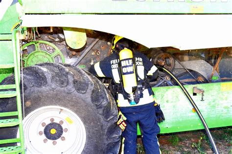 Brand Landwirtschaftliches Fahrzeug FF Oberwaltersdorf