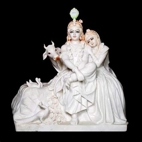 White Marble Radha Krishna Statues At Best Price In Jaipur By Vijay