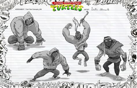 Early Concept Art Of The Foot Clan From Mutant Mayhem By Dustin D Arnault R Tmnt