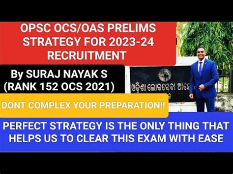 How To Prepare For Opsc Oas Ocs Prelims Oas Prelims Preparation