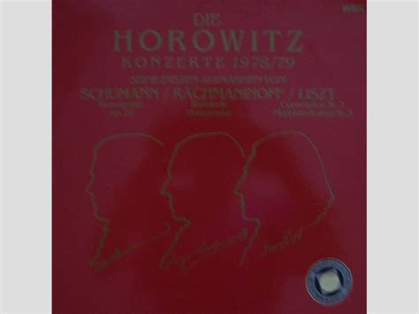 Vladimir Horowitz Robert Schumann Sergei Vasilyevich