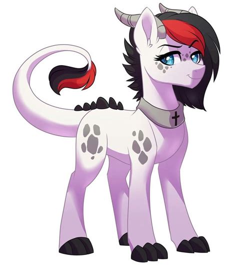 A Cartoon Pony With Black Hair And Blue Eyes