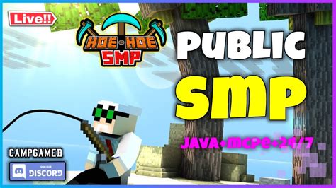 Minecraft Public Smp 247 Hoe Hoe Smp Java Pe Smp Minecraft