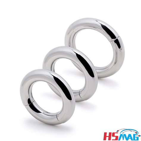 45mm 254g Ball Stretcher Magnet Scrotum Metal Chastity Ring Enhancer