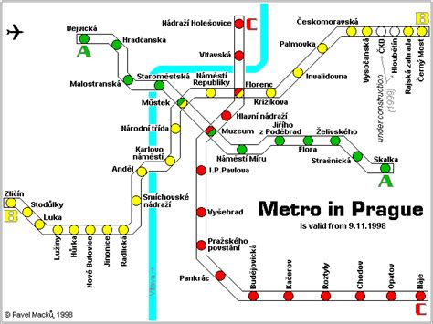 world.nycsubway.org: Prague Metro Route Map