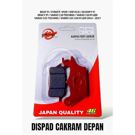 Jual Dispad Disped Kampas Rem Cakram Depan Wilwood Vario Beat