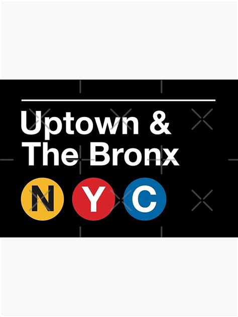 Uptown The Bronx NYC New York Subway Train Sign Poster For Sale