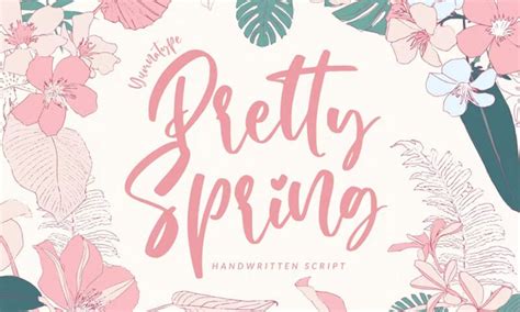 30+ Best Spring Fonts for Fresh Designs - Vandelay Design