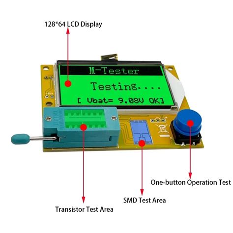 Lcr T T Lcd Atmega Digital Transistor Tester Meter Backlight