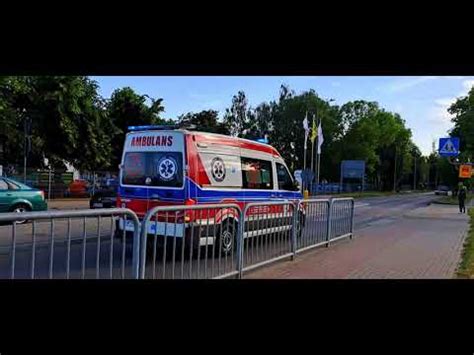 ALARMOWO Przejazd alarmowy ambulansu P W03 124 z SPZZOZ Płońsk YouTube