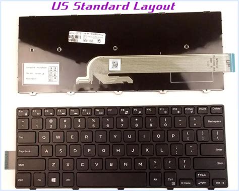 New US Layout Keyboard For Dell Latitude 3450 V147125AS1 SN8233 050X15